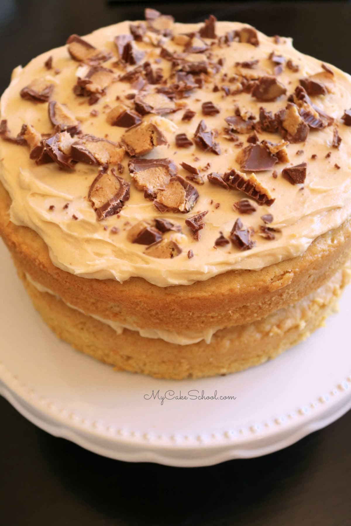 Peanut Butter Cake Recipe- Doctored Cake Mix
