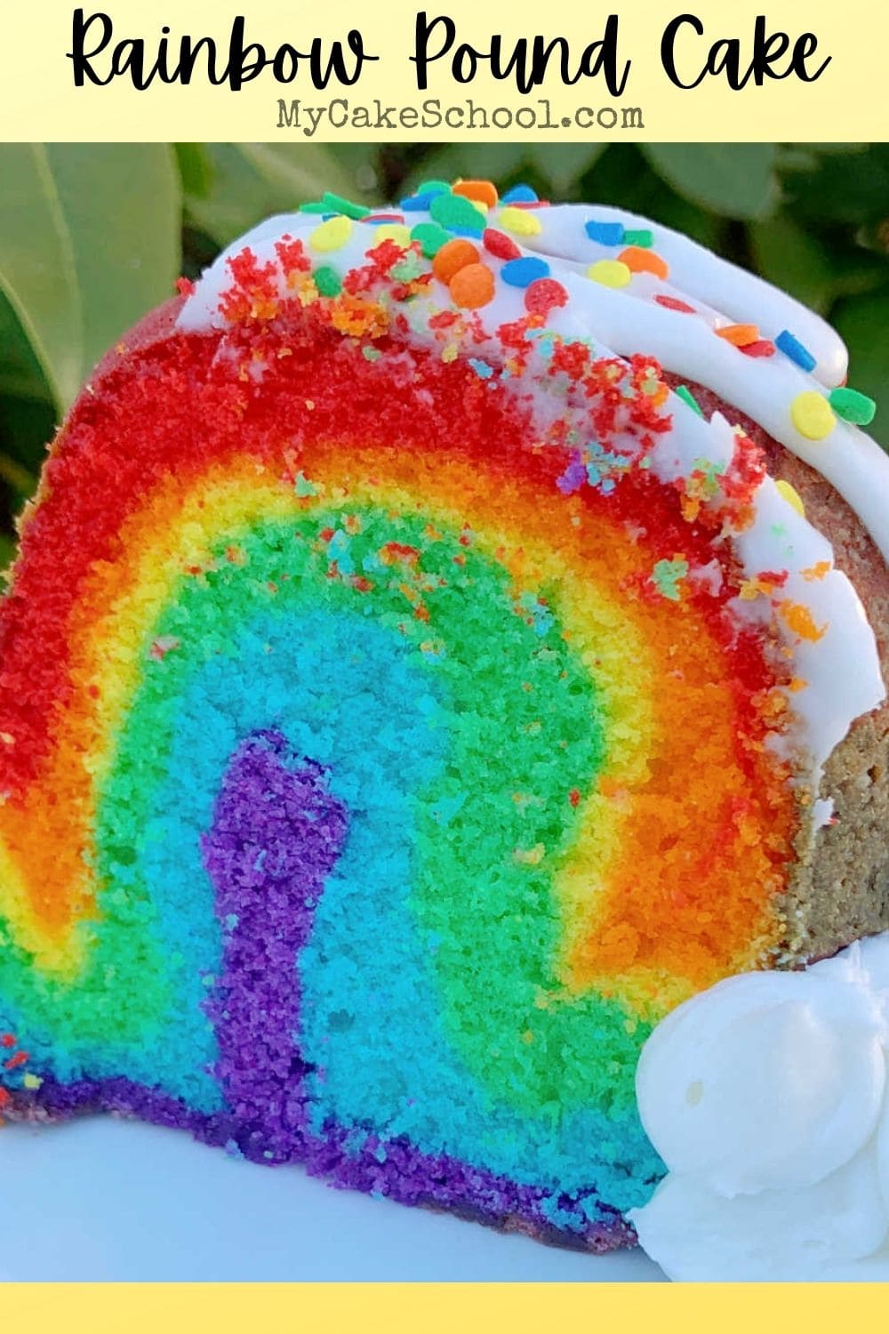 how to make a rainbow shaped cake