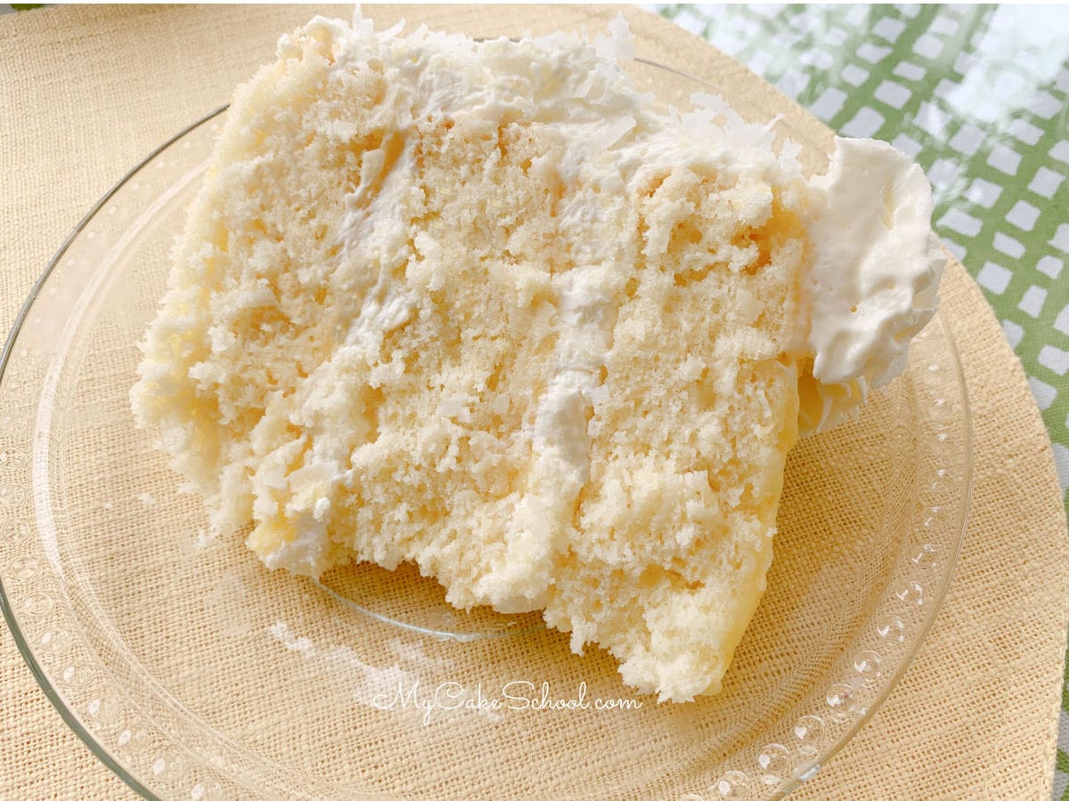 Lemon Coconut Cake- So moist and delicious!