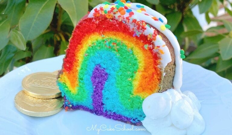 How to Make a Rainbow Pound Cake