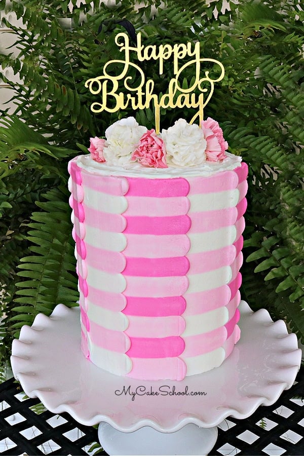 Striped Buttercream Panels