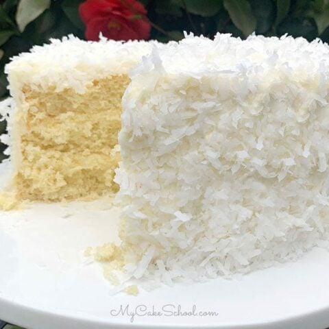 White Chocolate Coconut Cake-image