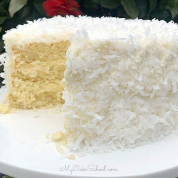White Chocolate Coconut Cake from Scratch