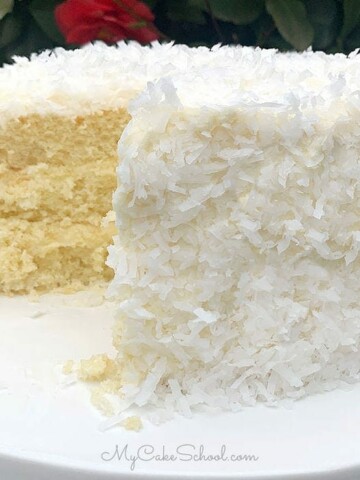 White Chocolate Coconut Cake from Scratch