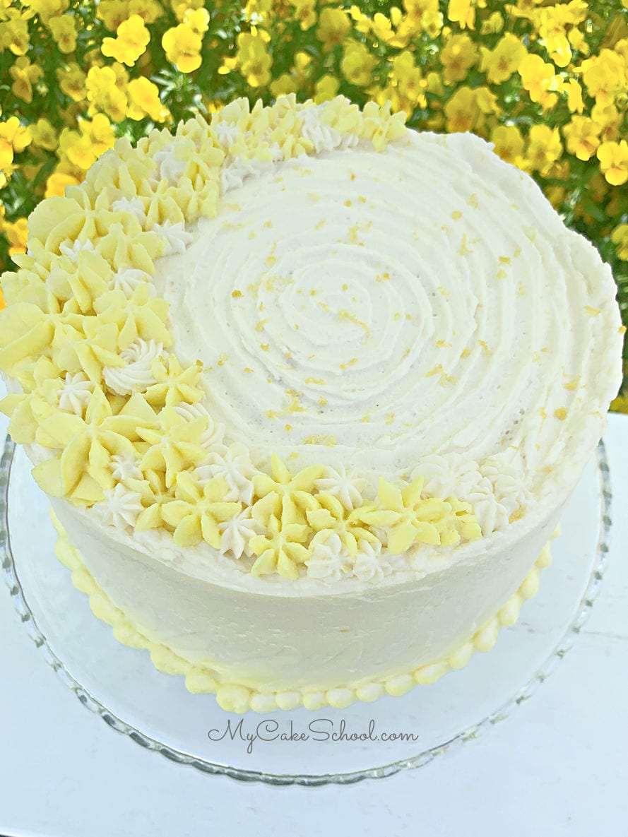 Lemon Buttermilk Layer Cake- So moist and delicious