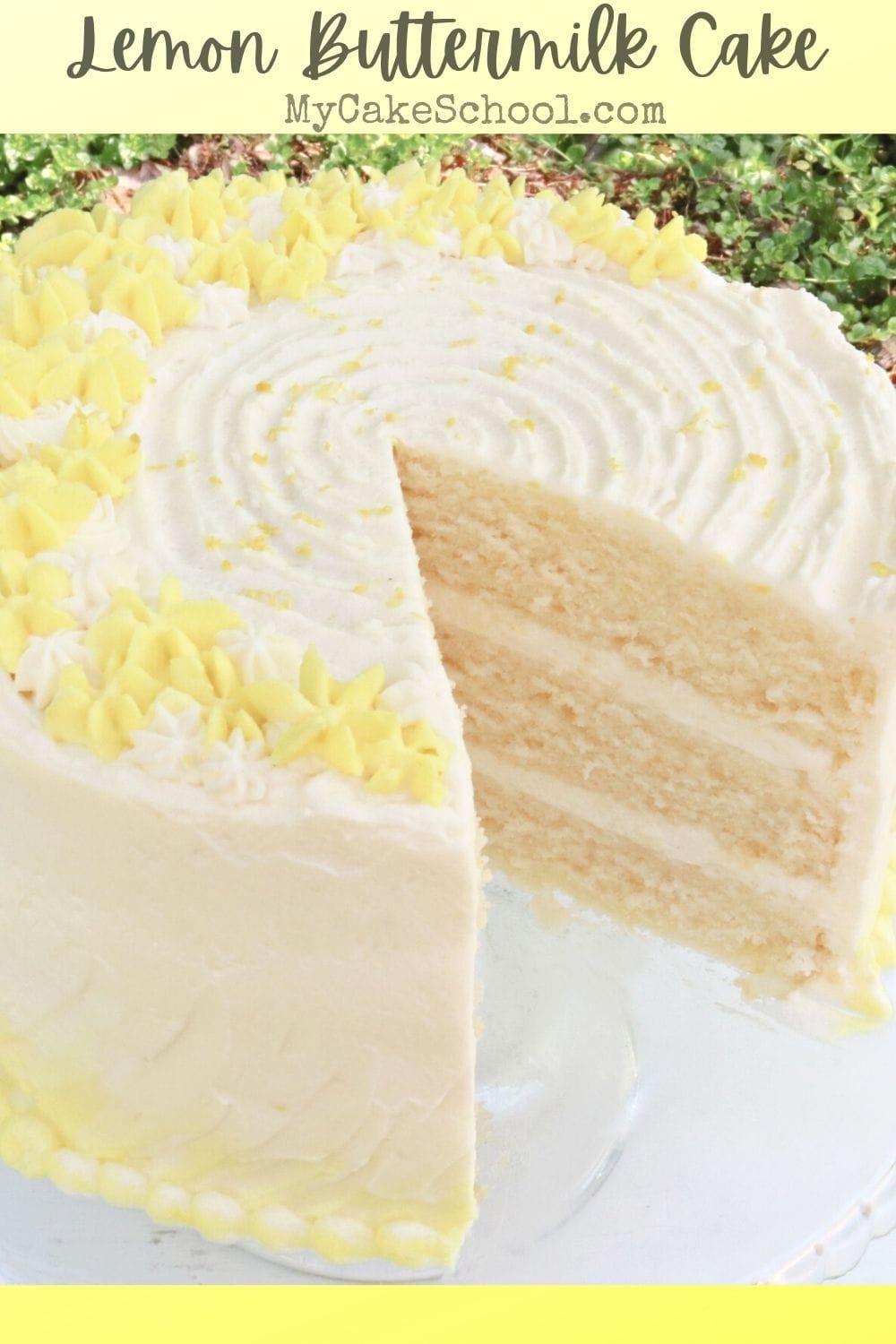 Lemon Buttermilk Cake- So moist and delicious