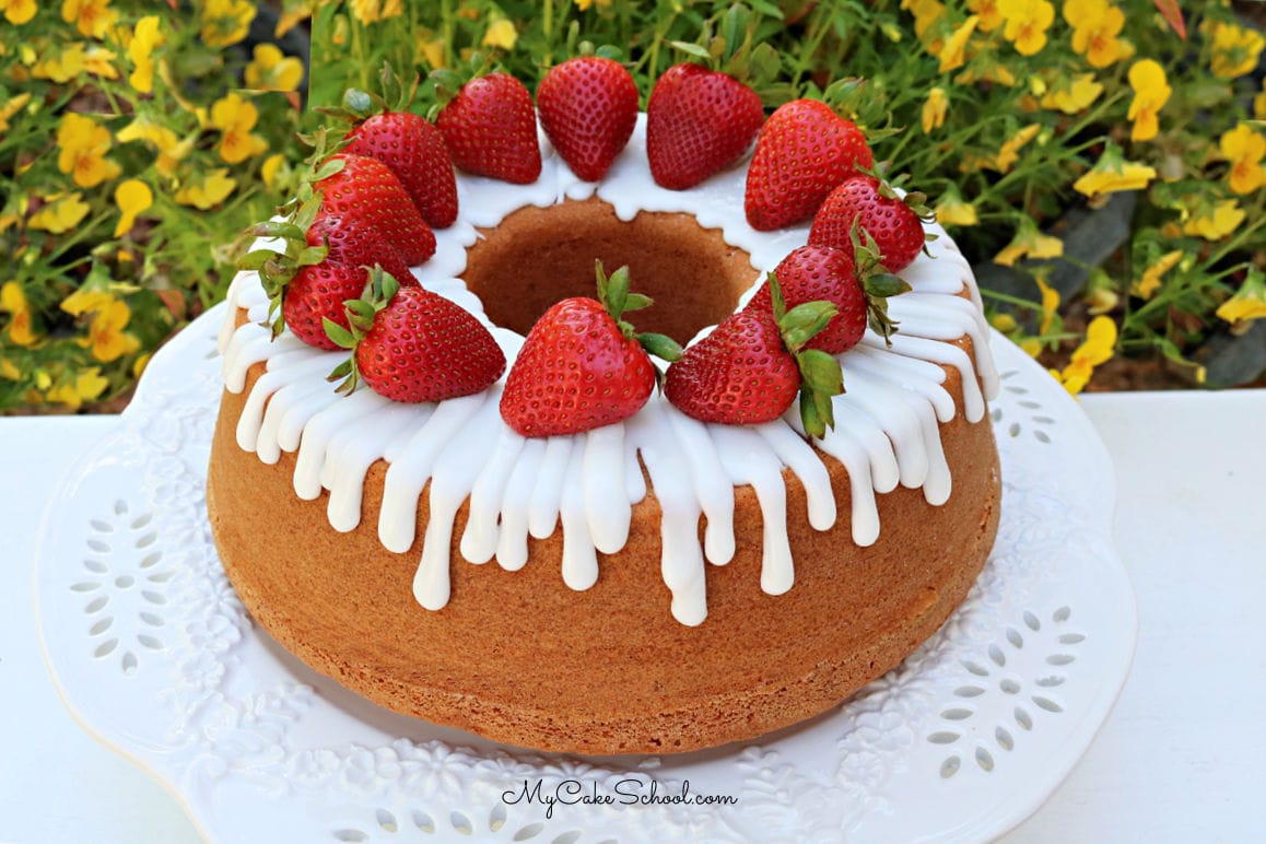 Strawberry Pound Cake- So moist and delicious!