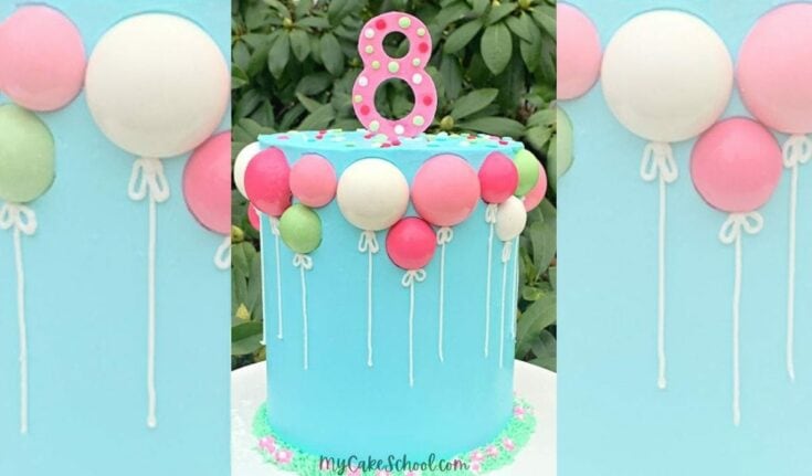 Sweet Chocolate Balloons Cake