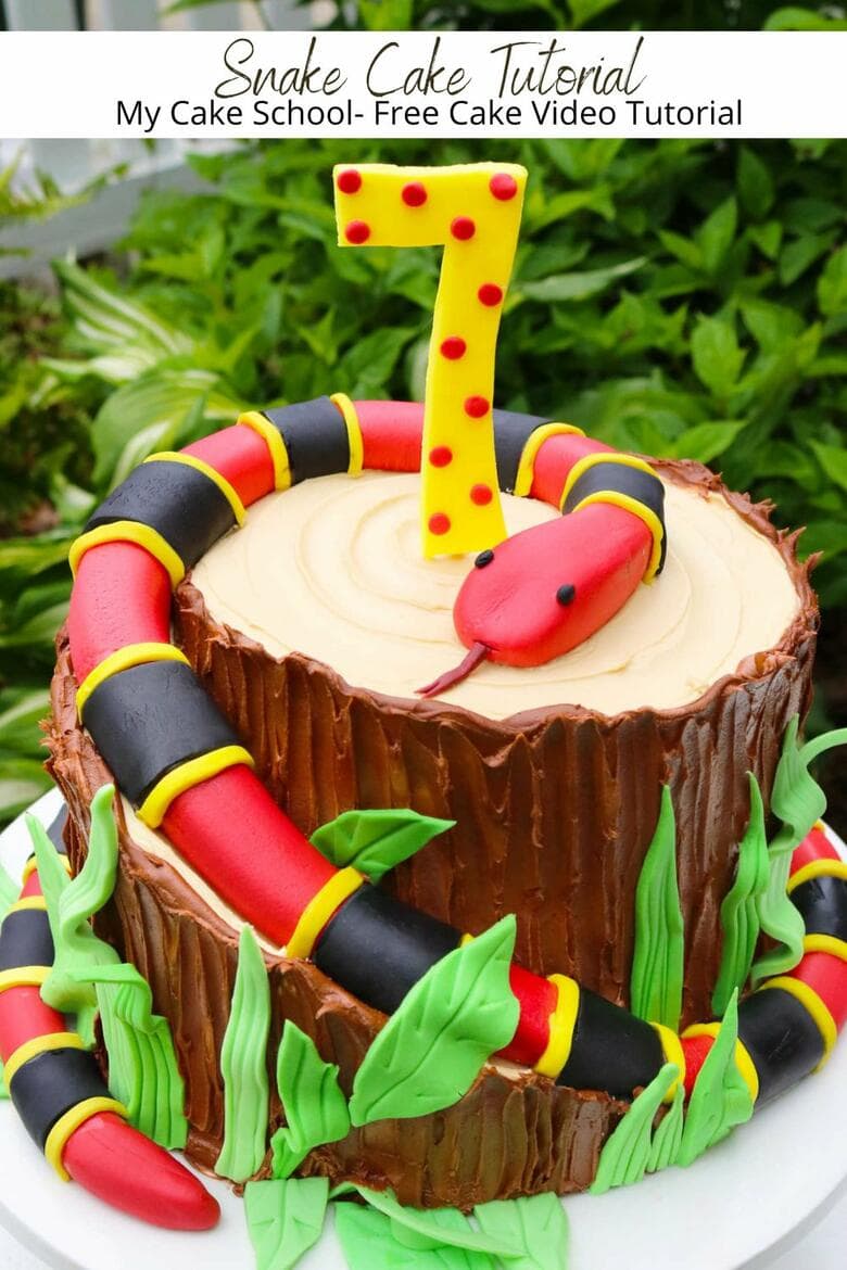 Snake Cake with Spiral Tier