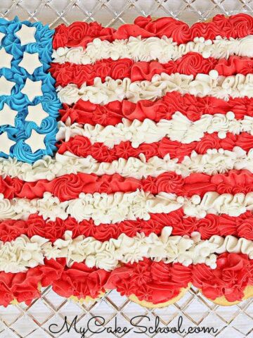 Easy Flag Cupcake Cake