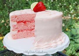 Strawberry Daiquiri Cake- SO moist and flavorful