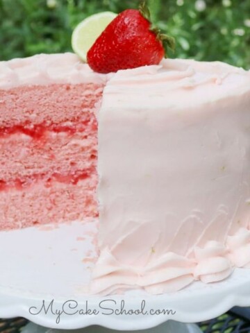 Strawberry Daiquiri Cake- SO moist and flavorful