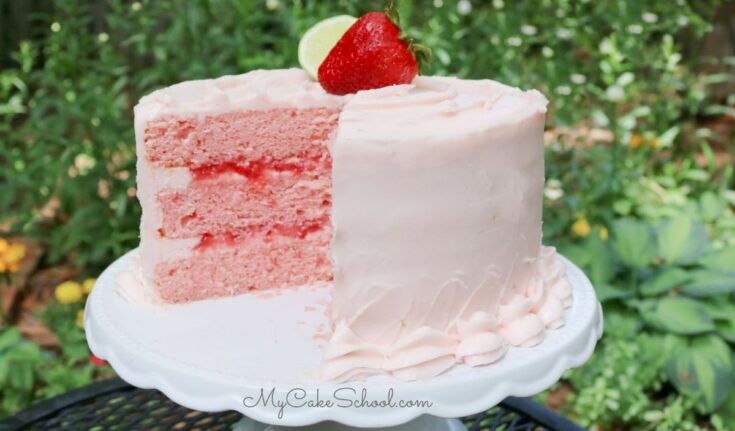 Strawberry Daiquiri Cake- SO moist and flavorful