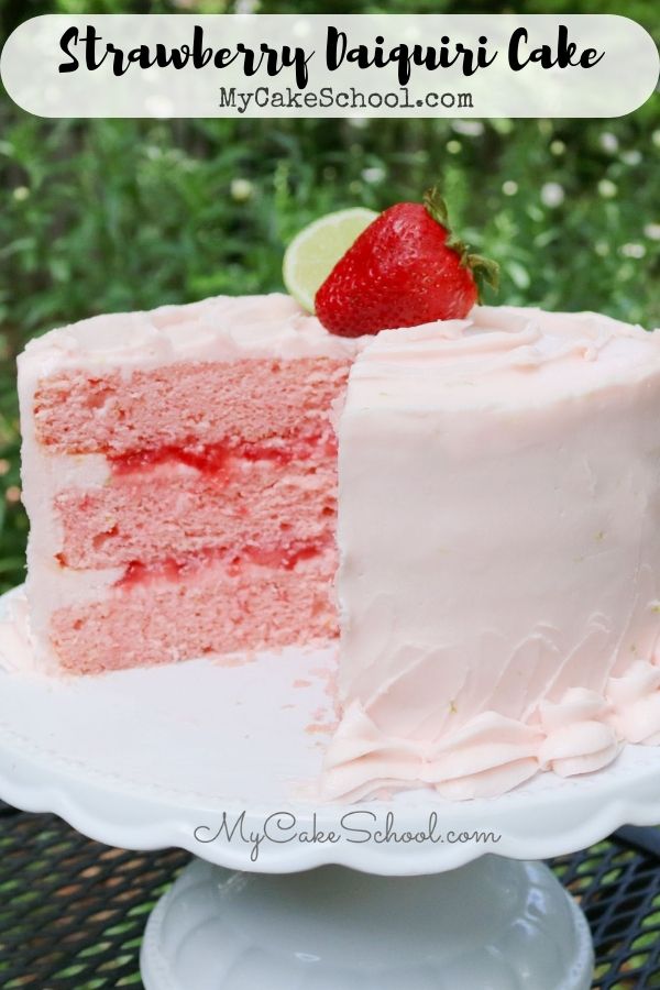 Strawberry Daiquiri Cake