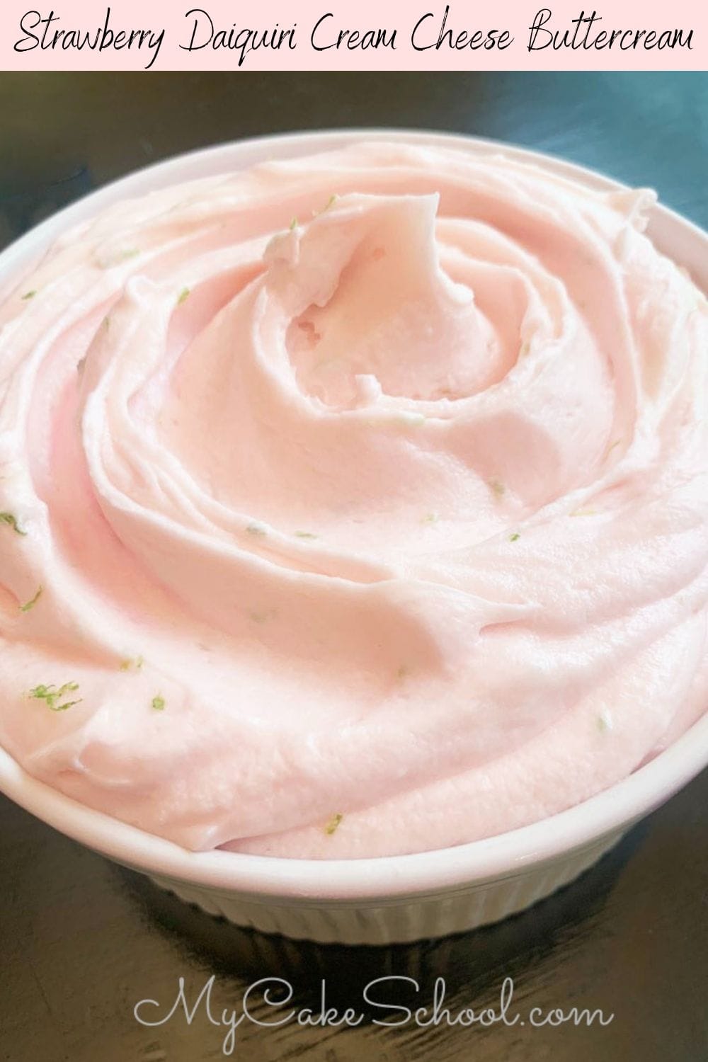 Strawberry Daiquiri Cream Cheese Buttercream Frosting