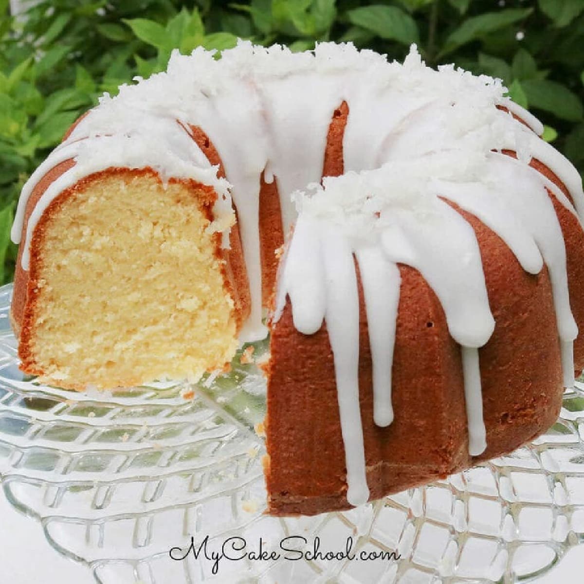 Moist Coconut Pound Cake- So delicious!