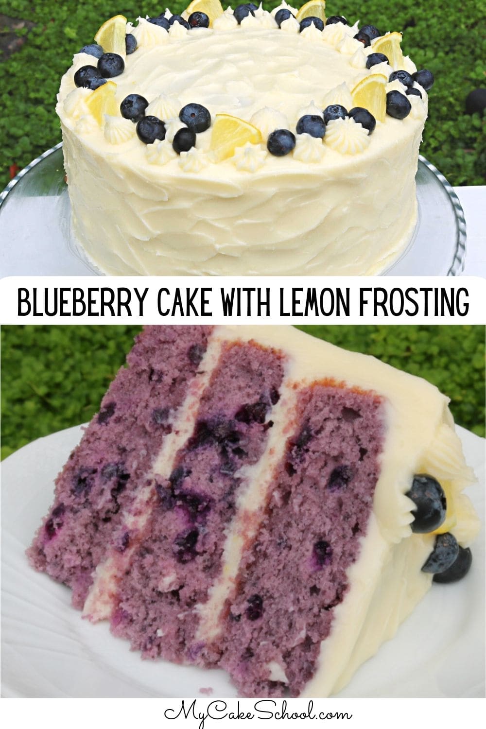 This moist blueberry cake with lemon cream cheese frosting has amazing flavor! 