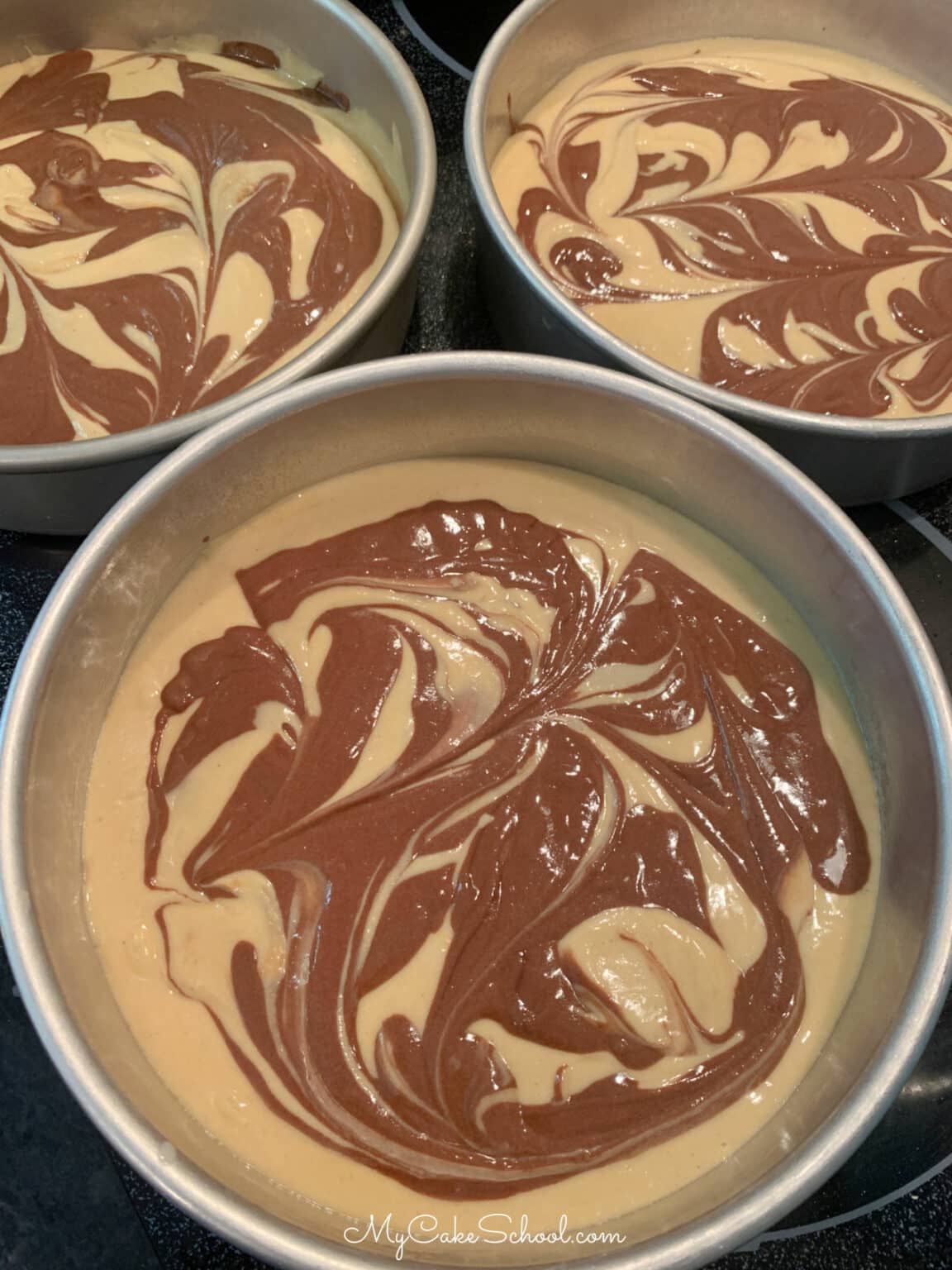 Peanut Butter Chocolate Marble Cake (Doctored Cake Mix) My Cake School