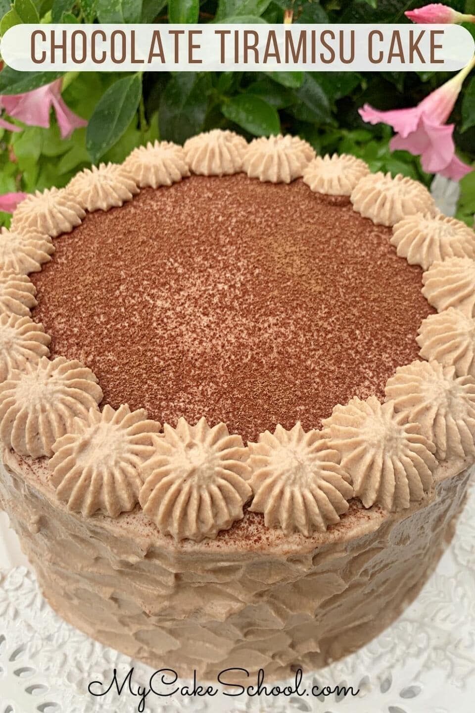 Chocolate Tiramisu Cake My Cake School