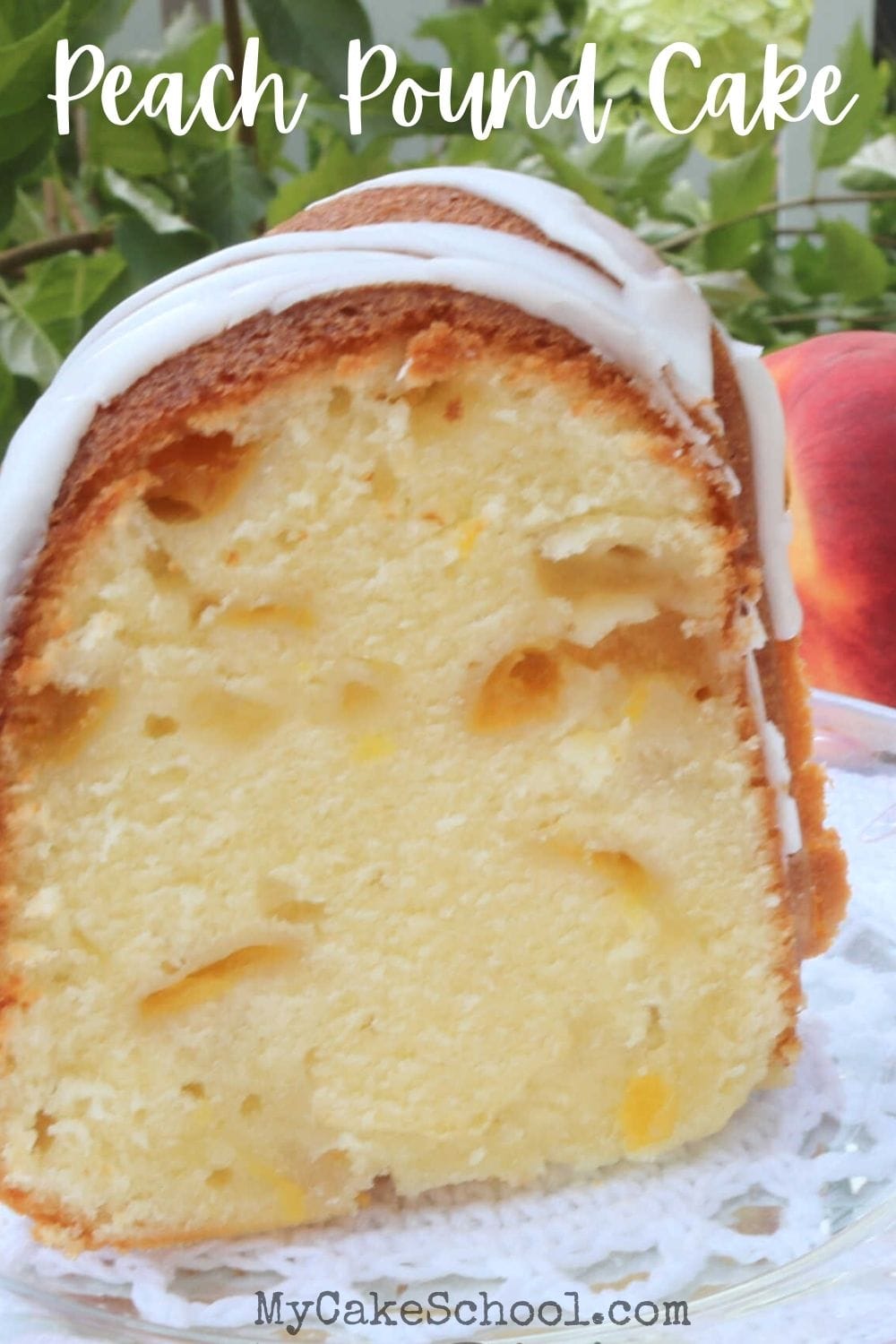 Peach Pound Cake- So moist and flavorful!