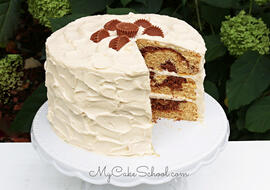 Peanut Butter Chocolate Marble Cake