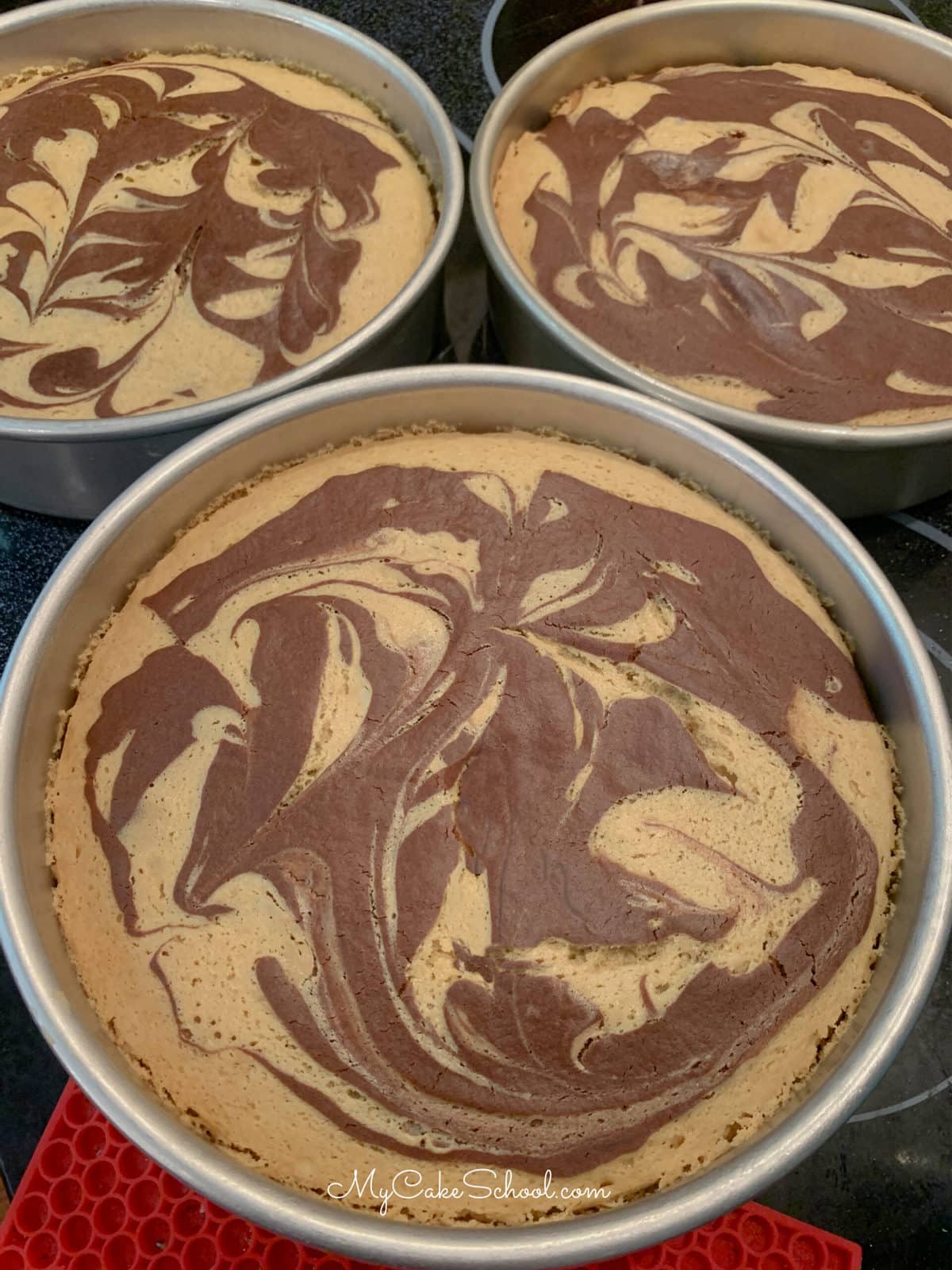 Peanut Butter Chocolate Marble Cake