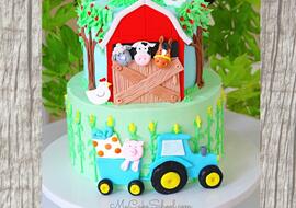 Farm Birthday Cake