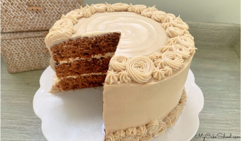 Mocha Chocolate Chip Cake (with Espresso Cream Cheese Frosting)