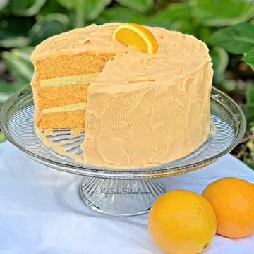 Orange Dreamsicle Cake- A Doctored Cake Mix Recipe