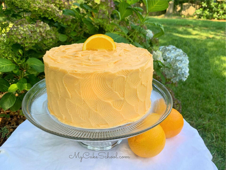 Orange Dreamsicle Cake {A Doctored Cake Mix Recipe} My Cake School