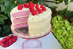 Moist and delicious Raspberry Layer Cake