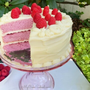 Moist and delicious Raspberry Layer Cake