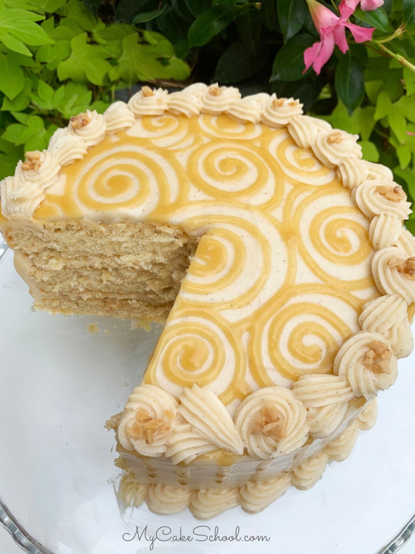 Apple Toffee Caramel Cake