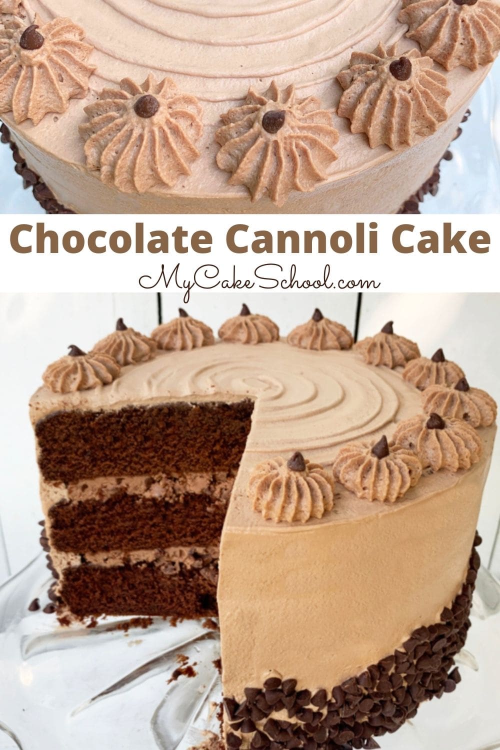 Chocolate Cannoli Cake   My Cake School