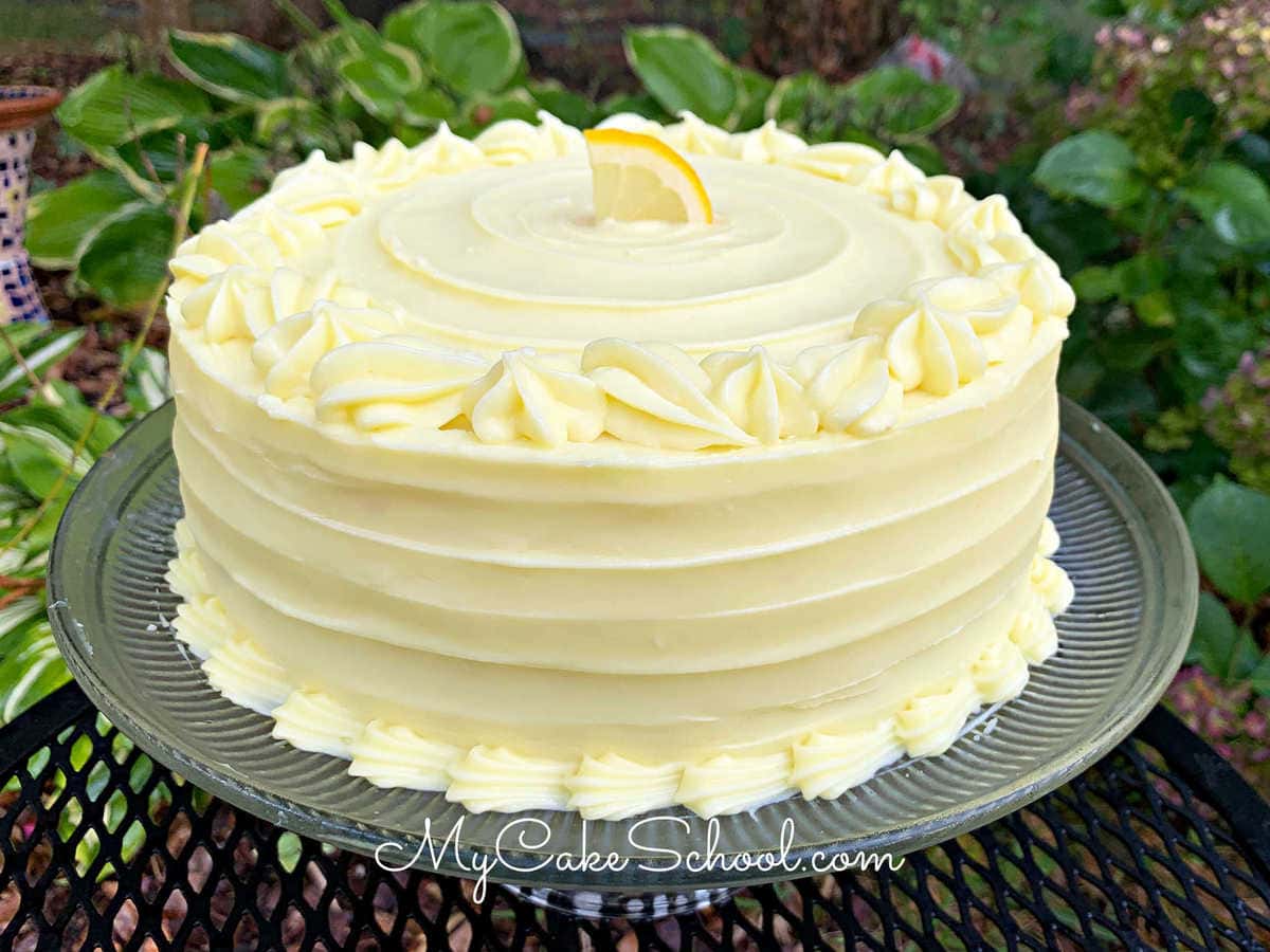 Moist and delicious Lemon Cheesecake Cake