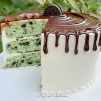 Mint Oreo Cake from Scratch- So moist and delicious!