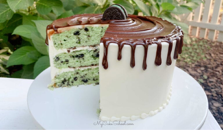 Mint Oreo Cake {A Scratch Recipe}