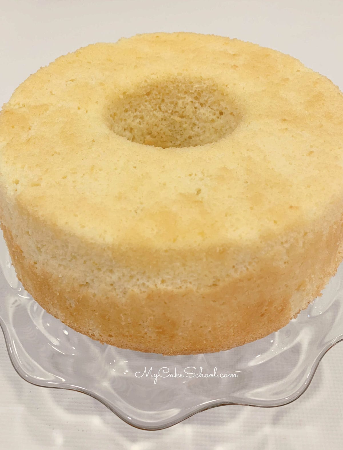 Lemon Chiffon Cake- So moist, light, and airy!