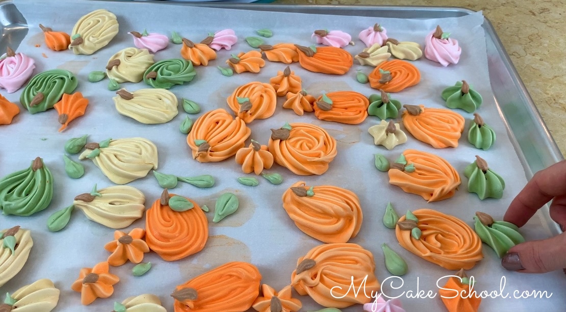Pumpkin Meringues Cake