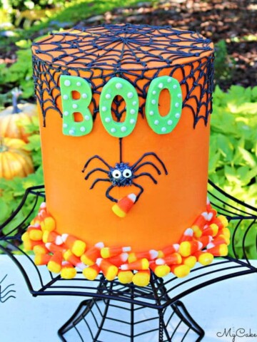 Halloween Spider Cake