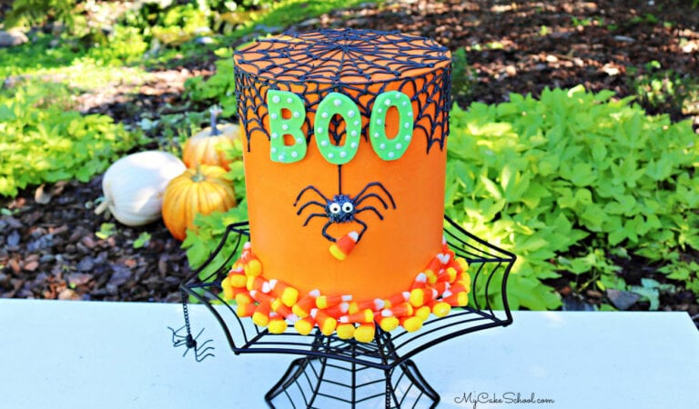 Halloween Spider Cake- Free Video Tutorial