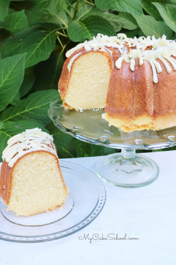 White Chocolate Pound Cake- So moist and delicious!