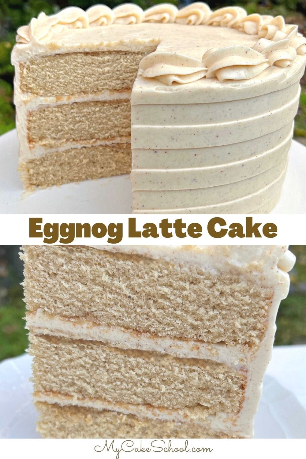 Eggnog Latte Cake