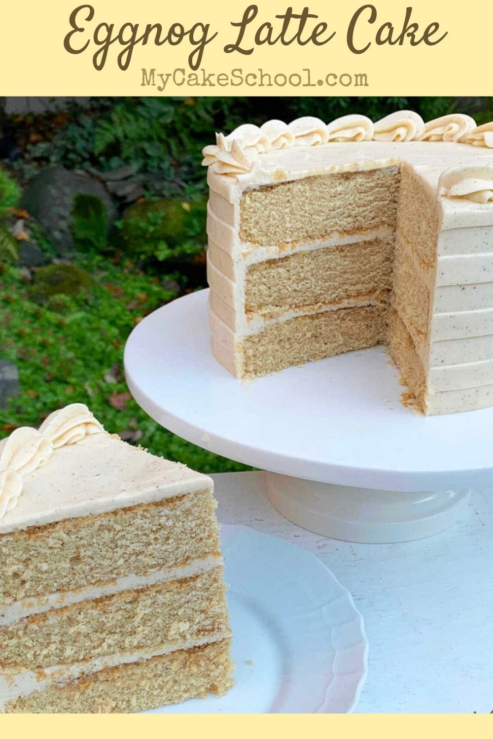 Eggnog Latte Cake