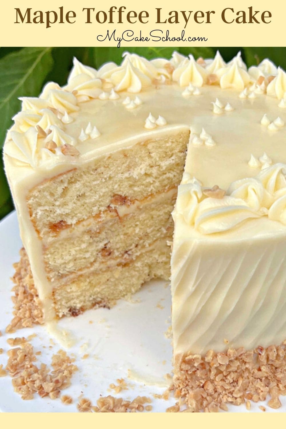 Maple Toffee Layer Cake