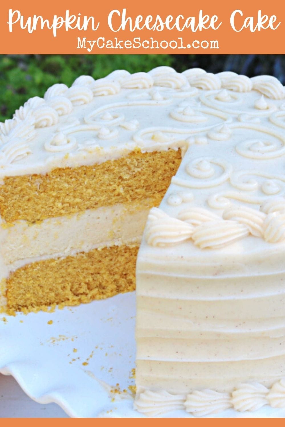 Pumpkin Cheesecake Cake- So moist and flavorful!
