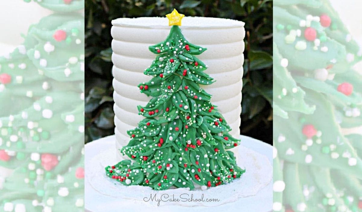 Christmas Tree Cake in Chocolate