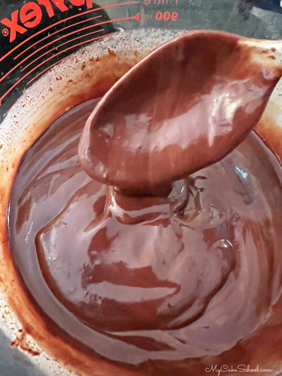 Delicious Easy Ganache for Peppermint Patty Cake