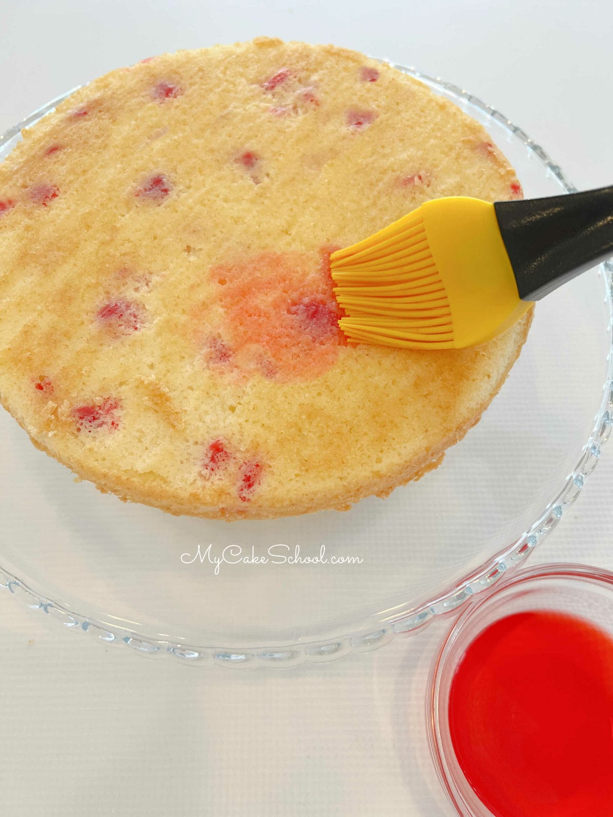 White Chocolate Cherry Cake