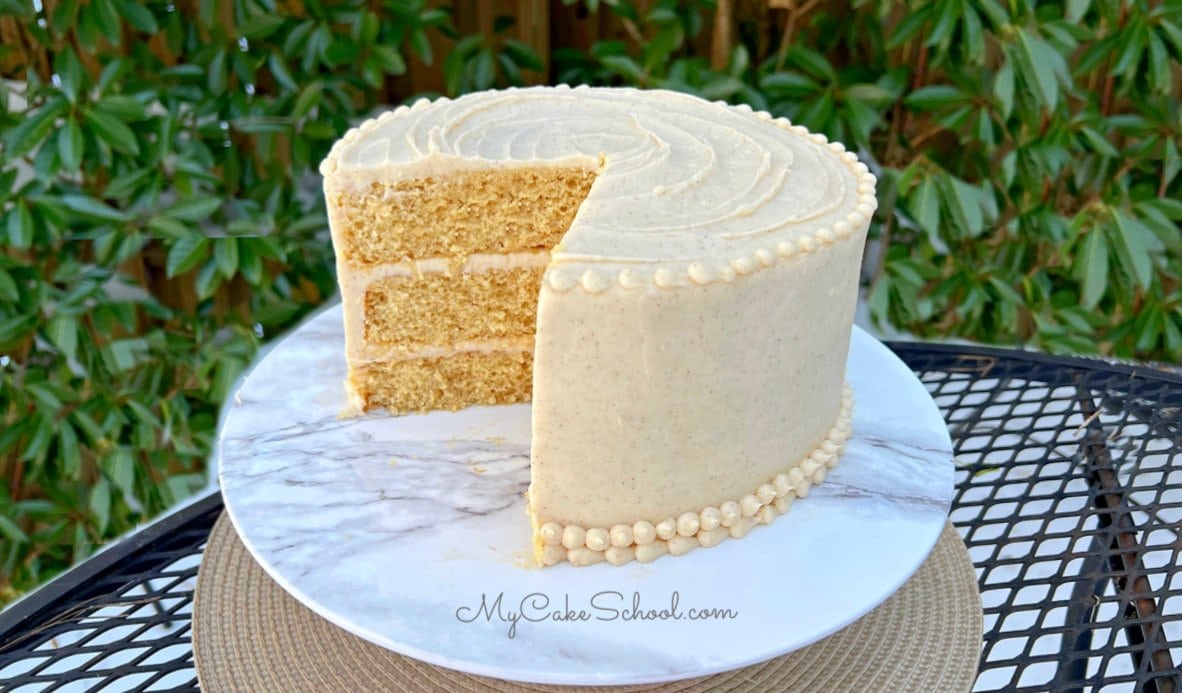 Banana Layer Cake- A doctored cake mix recipe